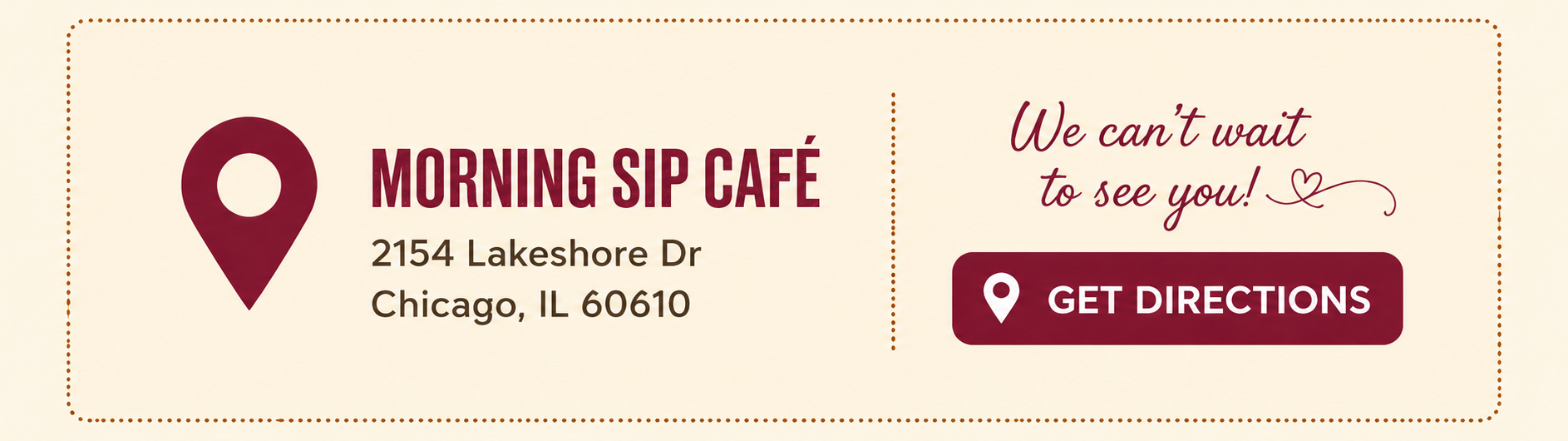 Morning Sip Cafe - 2154 Lakeshore Dr Chicago IL 60610 - Get Directions